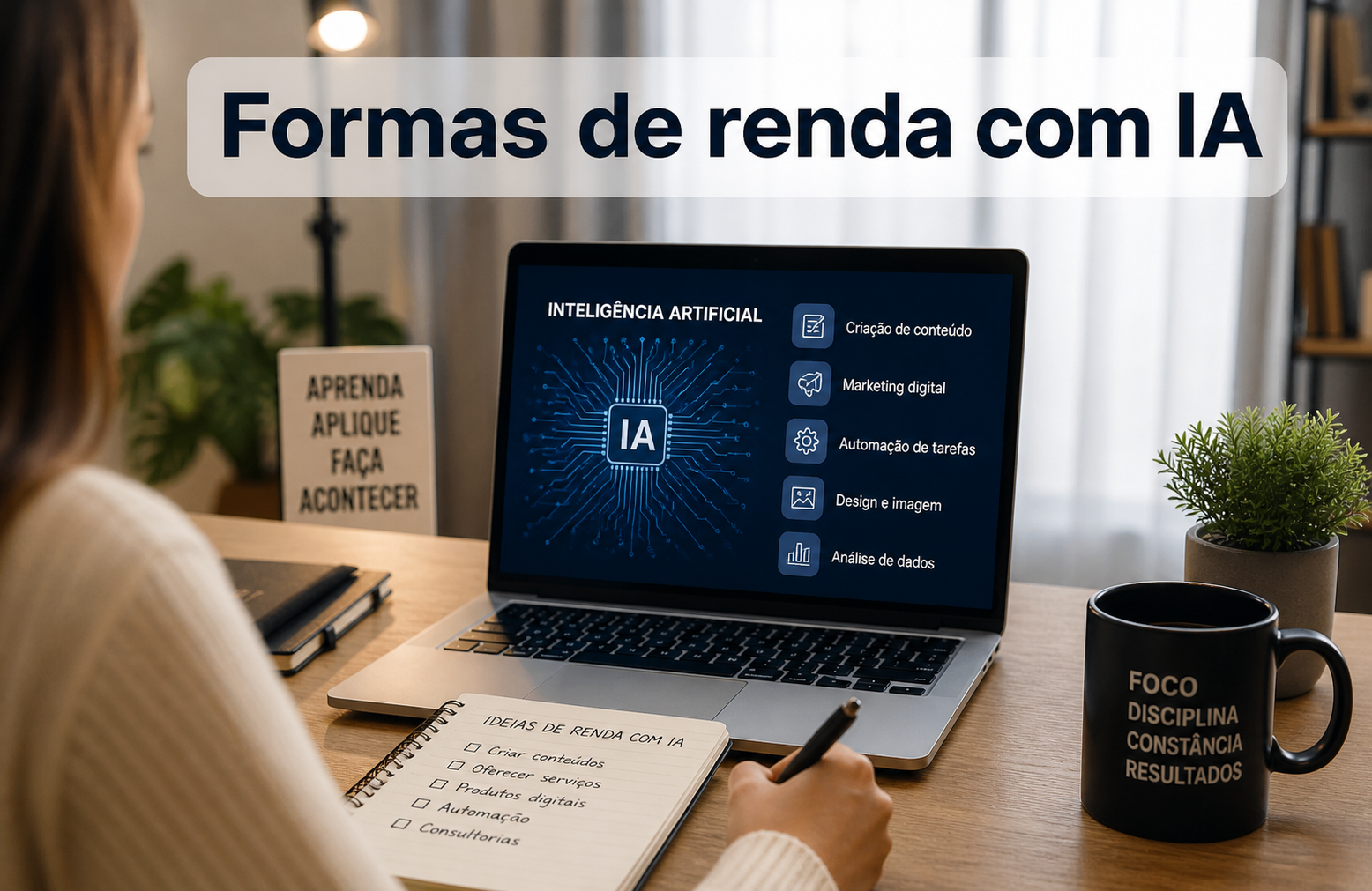 Formas de renda com IA