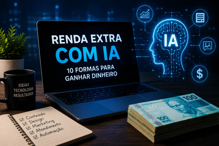 As 10 Melhores Formas de Fazer Renda Extra com IA